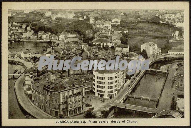 Vista parcial desde el chano, luarca (asturias)