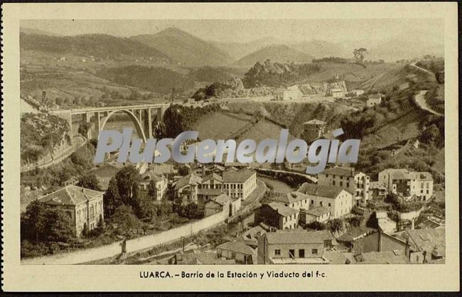 Barrio de la estación y viaducto, luarca (asturias)