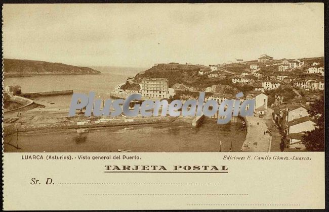 Vista general del puerto, luarca (asturias)