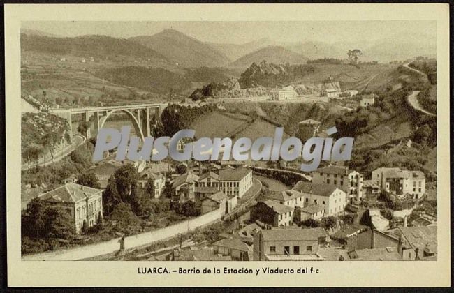 Barrio de la estación y viaducto, luarca (asturias)