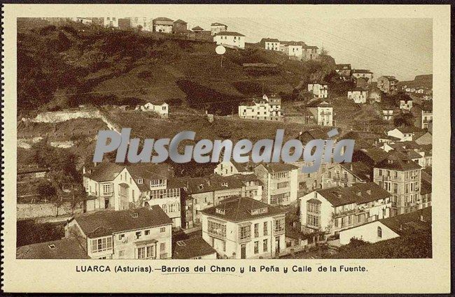 Barrios del chano y la peña y calle de la fuente, luarca (asturias)