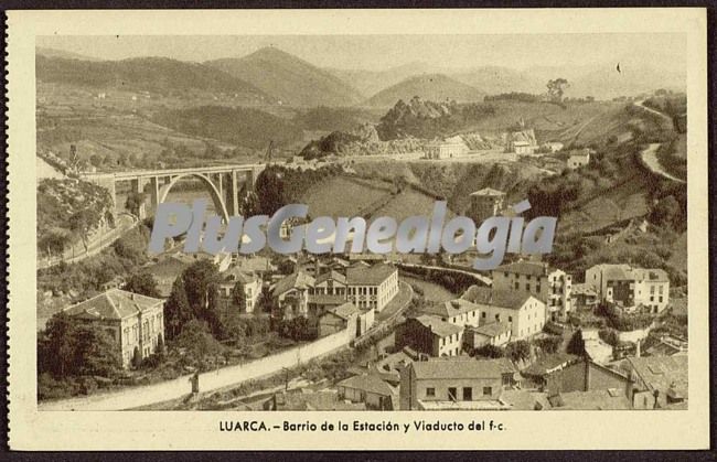 Barrio de la estación y viaducto, luarca (asturias)