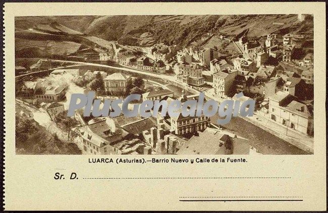 Barrio nuevo y calle de la fuente, luarca (asturias)