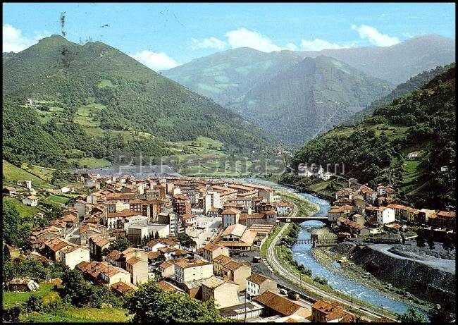 Vista general desde san roque de moreda de aller (asturias)