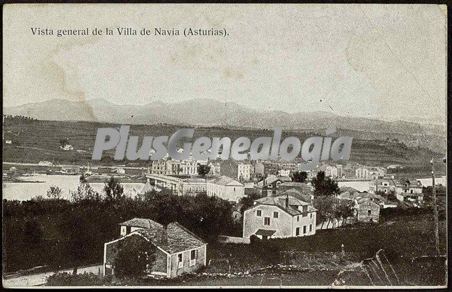 Vista general de la villa, navía (asturias)