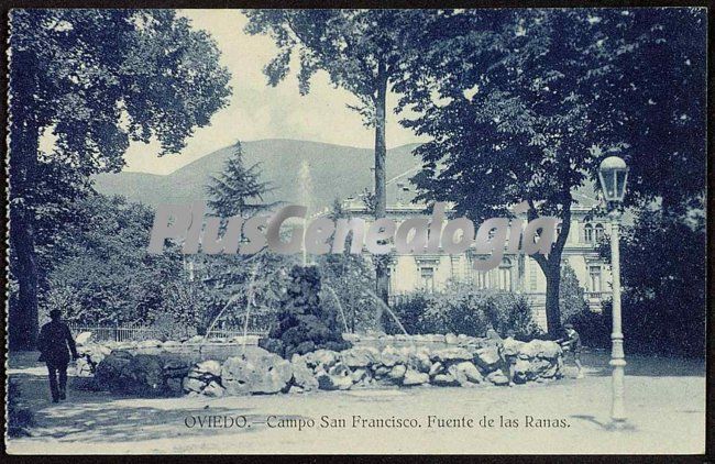 Campo san francisco. fuente de las ranas, oviedo (asturias)