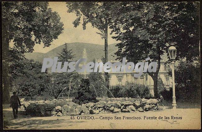 Campo san francisco. fuente de las ranas, oviedo