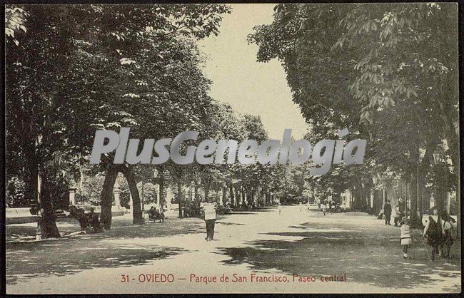 Parque de san francisco.paseo central, oviedo (asturias)