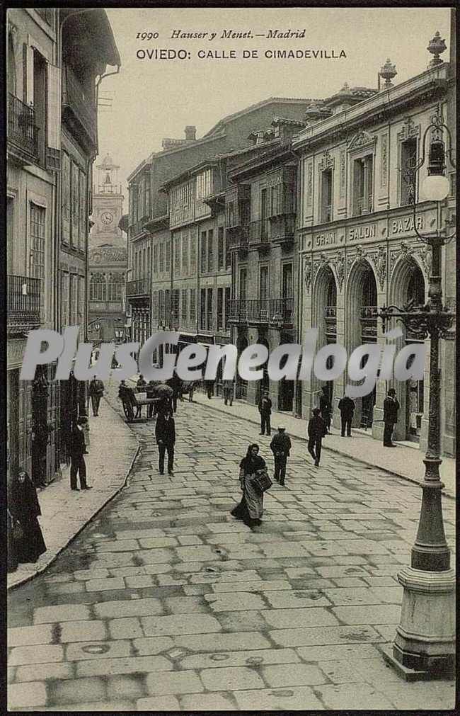 Calle de cimadevilla, oviedo (asturias)