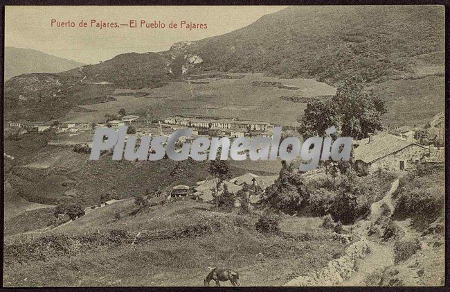 Vista del pueblo de pajares, (asturias)