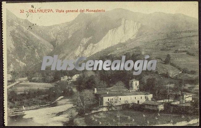 Vista general del monasterio, villanueva (asturias)