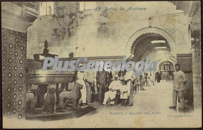 Baños de archena - fuente y galeria del baño. archena (murcia)