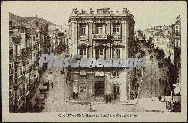 Banco de españa. calle del carmen. cartagena (murcia)