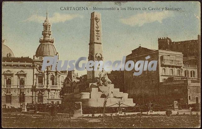 Monumento a los héroes de cavite y santiago. cartagena (murcia)