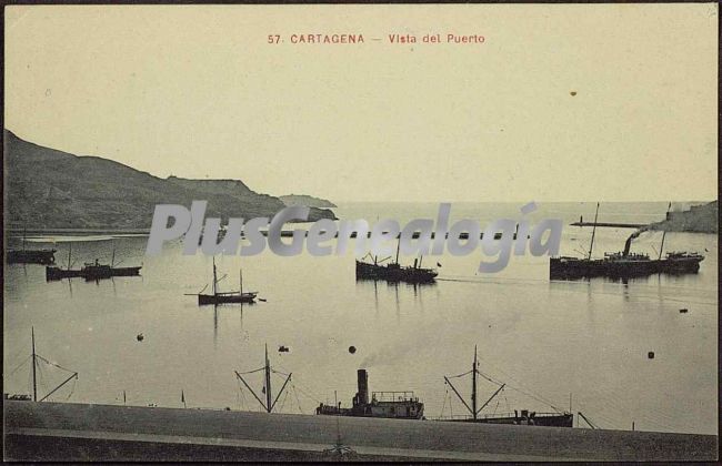 Vista del puerto. cartagena (murcia)