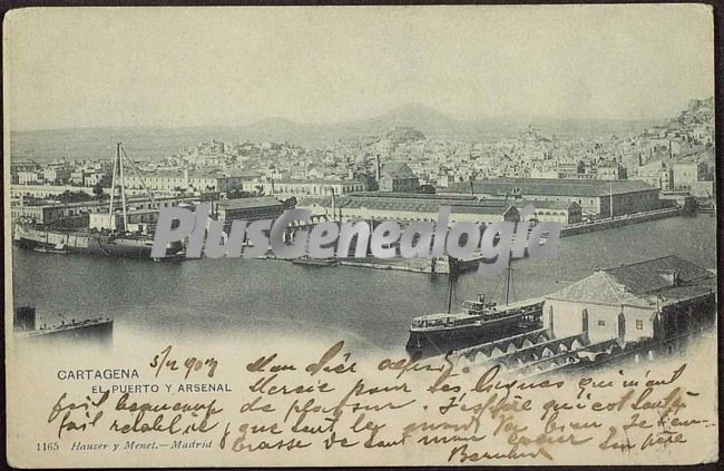 El puerto y arsenal, cartagena (murcia)