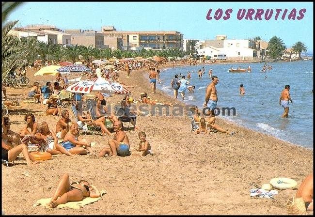 Vista de la playa de los urrutias (murcia)