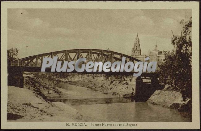 Puente nuevo sobre el río segura, murcia