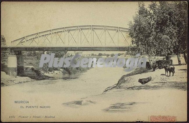 Puente nuevo sobre el río segura, murcia