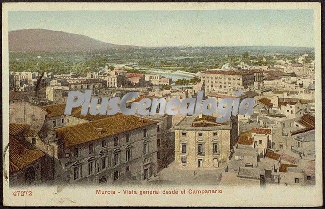 Vista general desde el campanario, murcia