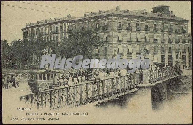 Puente y plano de san francisco, murcia