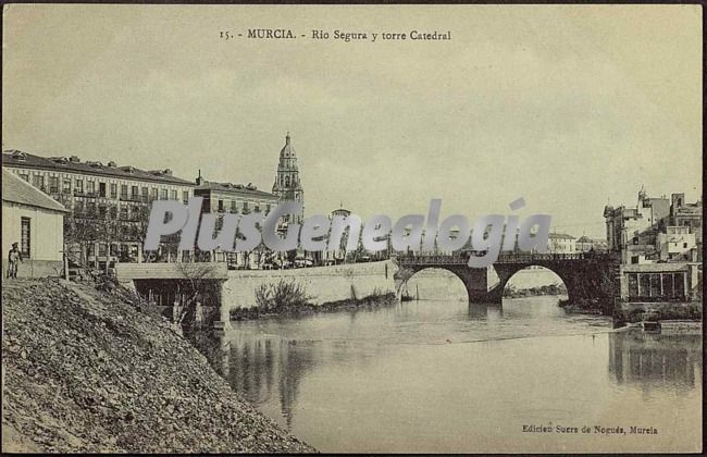 Rio segura y torre catedral, murcia