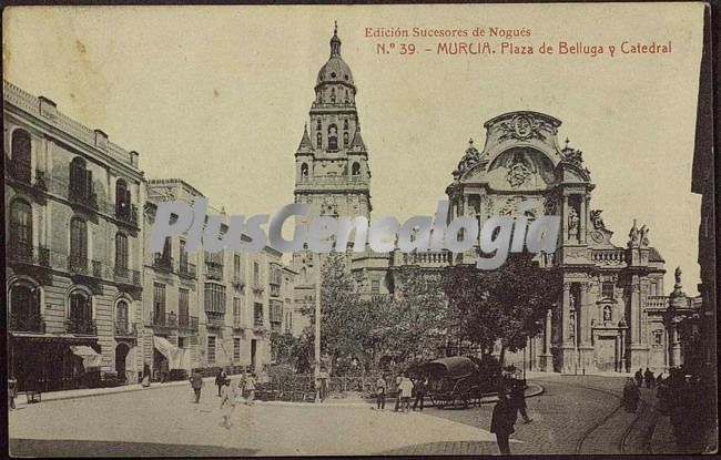 Plaza de belluga y catedral, murcia