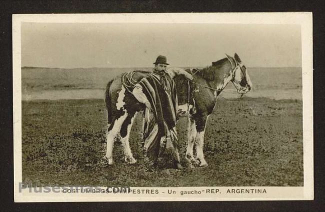 Foto antigua de COSTUMBRISTAS ARGENTINAS