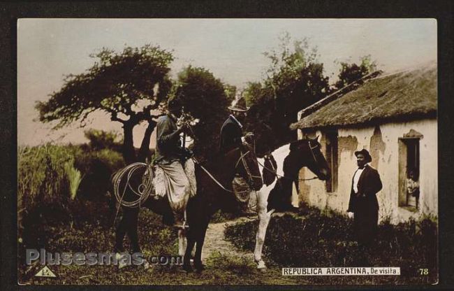 Foto antigua de COSTUMBRISTAS ARGENTINAS