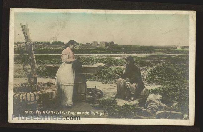 Foto antigua de COSTUMBRISTAS ARGENTINAS