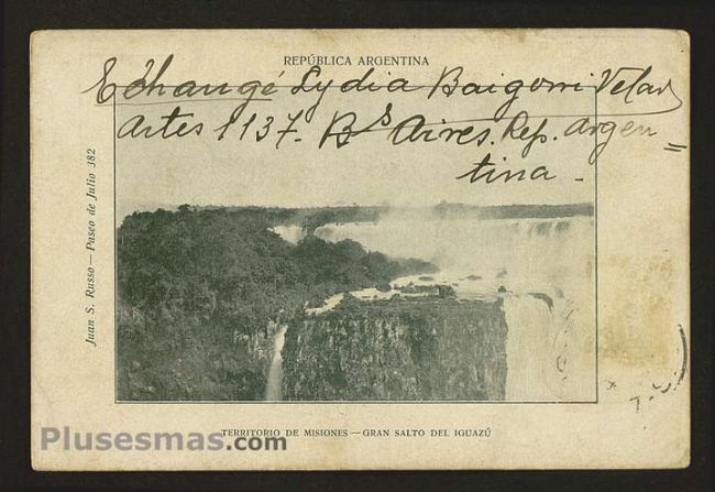 Foto antigua de IGUAZU