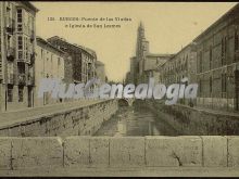 Puente de las viudas e iglesia de san lesmes de burgos