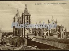 Vista panorámica de la catedral de león