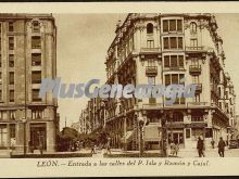 Entrada a las calles del p. isla y ramón y cajal de león