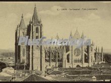 Vista panorámica de la catedral de león