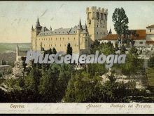 Fachada del poniente del alcázar de segovia