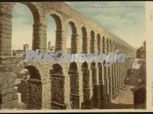 Detalle del acueducto romano de segovia