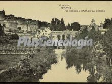 Vista del río edesma y casa de la moneda de segovia