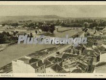 Vista de carrión y sus puentes de palencia