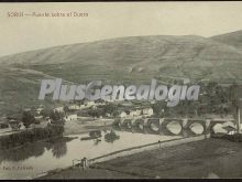 Puente de soria sobre el río duero