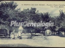 Fuente y paseo carrellana de arenas de san pedro (ávila)