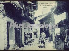 Calle del sapilló de piedralaves (ávila)