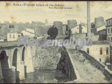 Puente sobre el río adajo a su paso por ávila