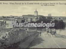 Vista parcial de la ciudad de ávila desde el antiguo barrio de santiago