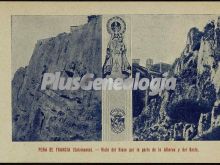 Vista del risco de peña de francia (salamanca) por la parte de la alberca y del oeste