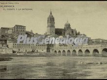 El puente y la catedral de salamanca