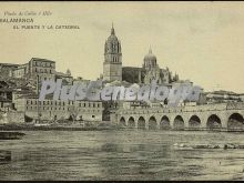 El puente y la catedral de salamanca