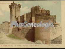 Vista del castillo de la mota a color de medina del campo (valladolid)