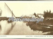 Embarcadero de el saler en la albufera de valencia