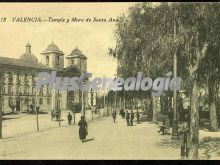 Temple y muro de santa ana de valencia